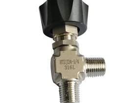 外螺纹角型针阀