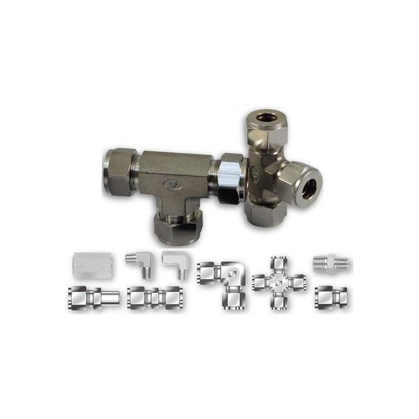 不锈钢双卡套接头